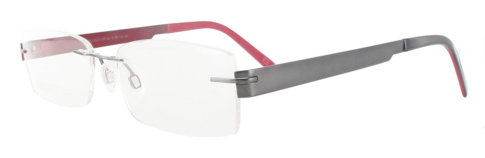 lunettes de vue Texas Anthracite et Bordeaux