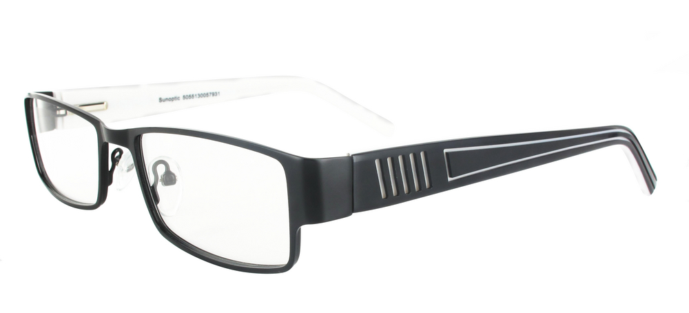 Lunettes Hommes Praha Noir et Blanc