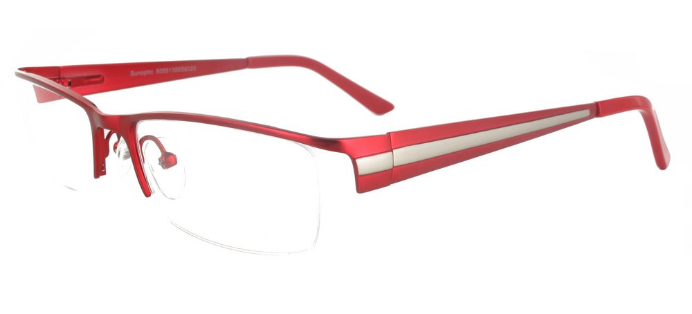 Lunettes progressives Oslo Rouge et Argent