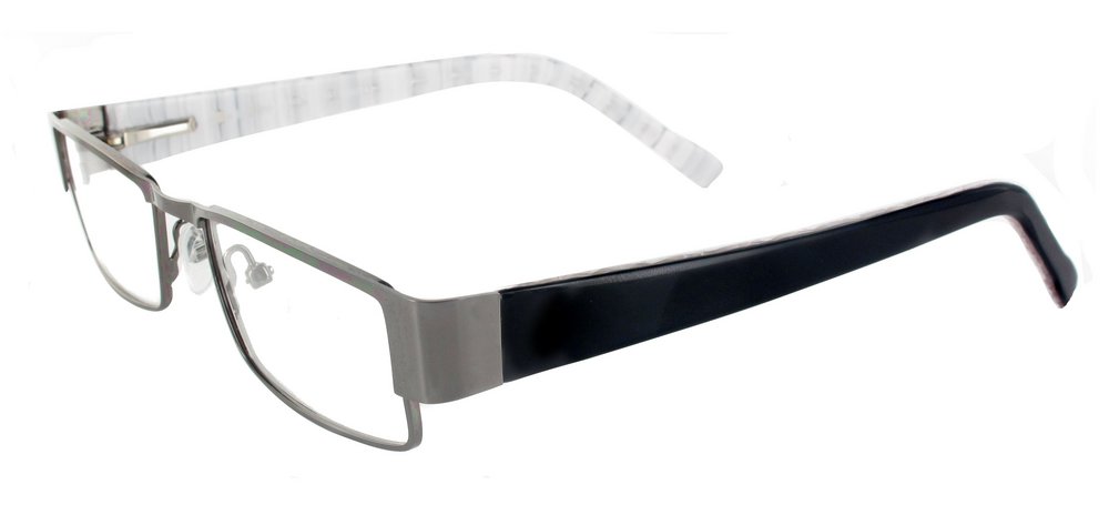 Nos lunettes ''Essentielles'' Br�me Gun et Blanc nacr�