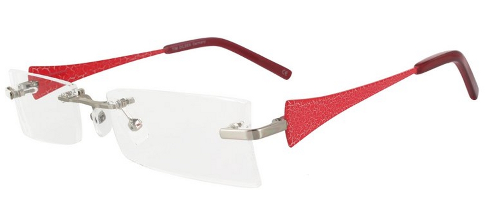 lunettes de vue Malaga Argent et Fraise craquel�e