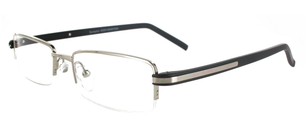 Lunettes Hommes Bonn Argent & Noir