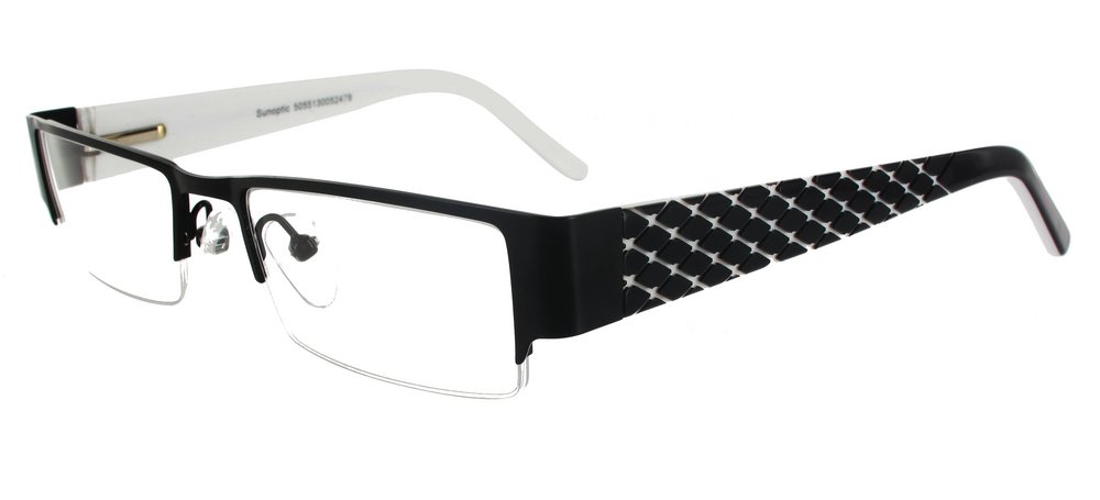 Lunettes Femmes Kirgili Noir et Blanc