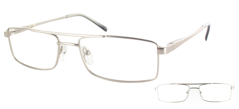 Nos lunettes pour hommes soucieux d'�l�gance Lisbon Argent Mat