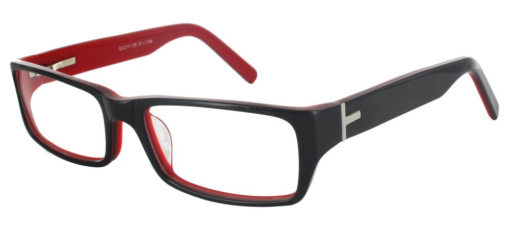 Lunettes Hommes Tivoli Noir et Rouge
