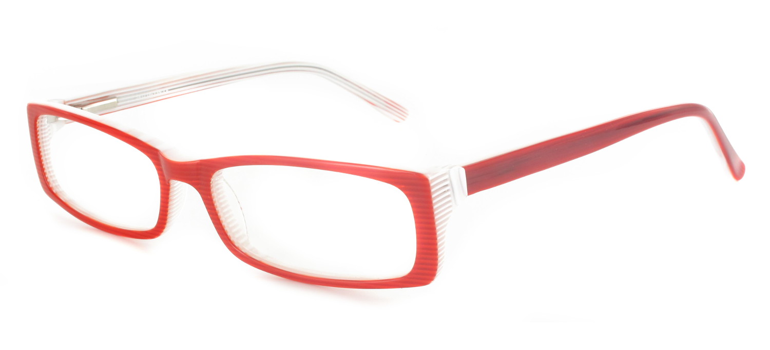 Nos lunettes ''Essentielles'' Armel Rouge et Rayures Blanches