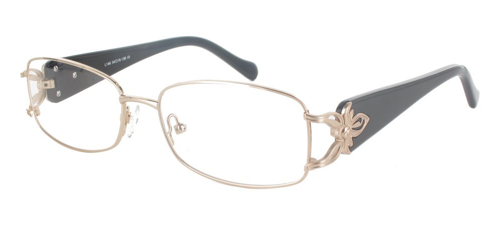 lunettes de vue Isaure Or et Noir