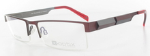 Lunettes color�es Moscou Bourgogne et Gris souris