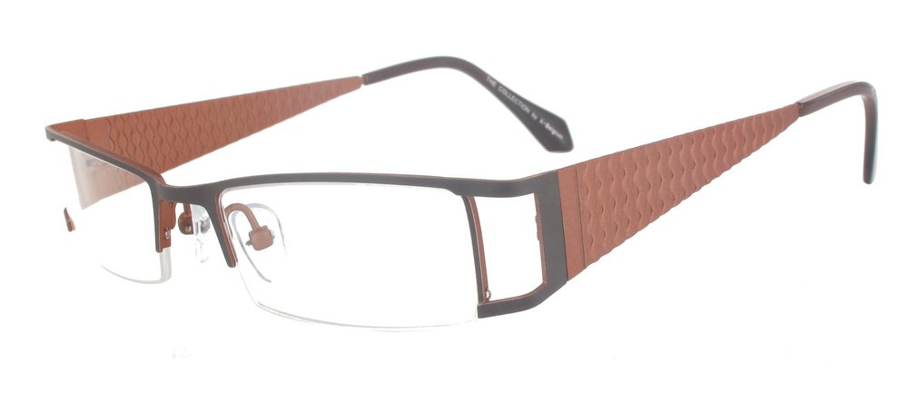 lunettes de vue Ondine chocolat et ocre brun
