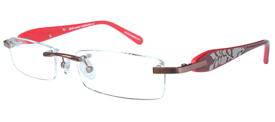 lunettes de vue Fleur Cuivre et Bourgogne