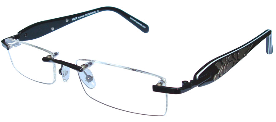 lunettes de vue Fleur Noir