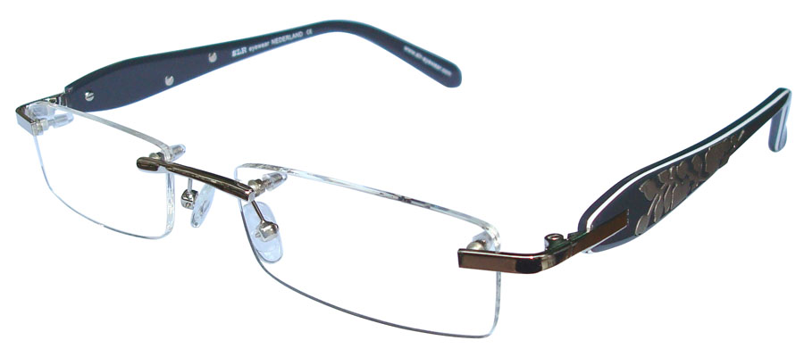 Lunettes Femmes Fleur Argent & Gris