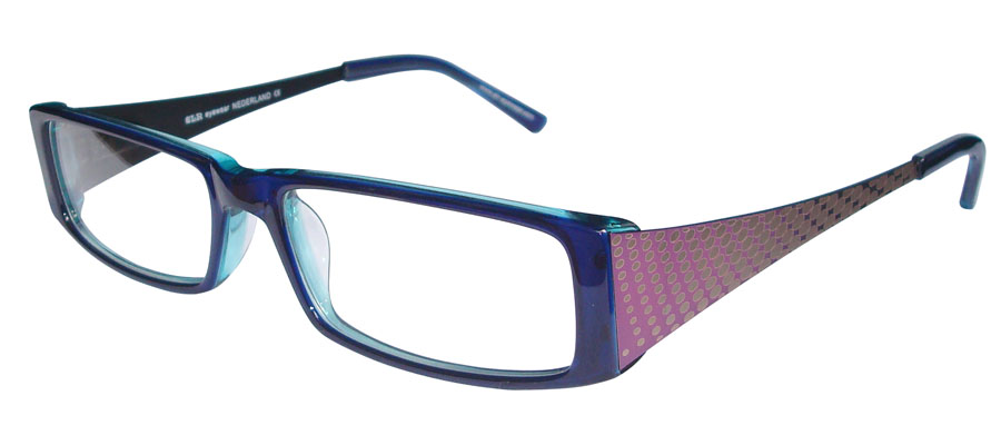 lunettes de vue Sultaniya Bleu nuit et Lilas