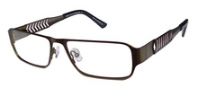 Lunettes color�es Donon Olive et Argent