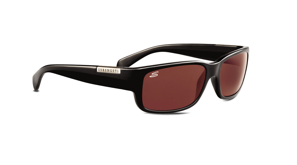 lunettes de soleil Merano Shiny Black Polarized Drivers