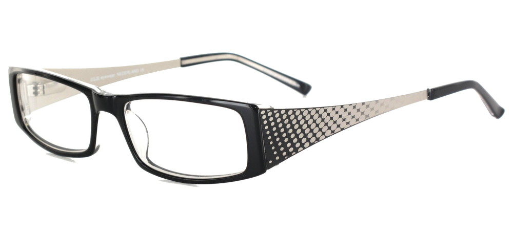 lunettes de vue Sultaniya Noir et Perles d'Argent