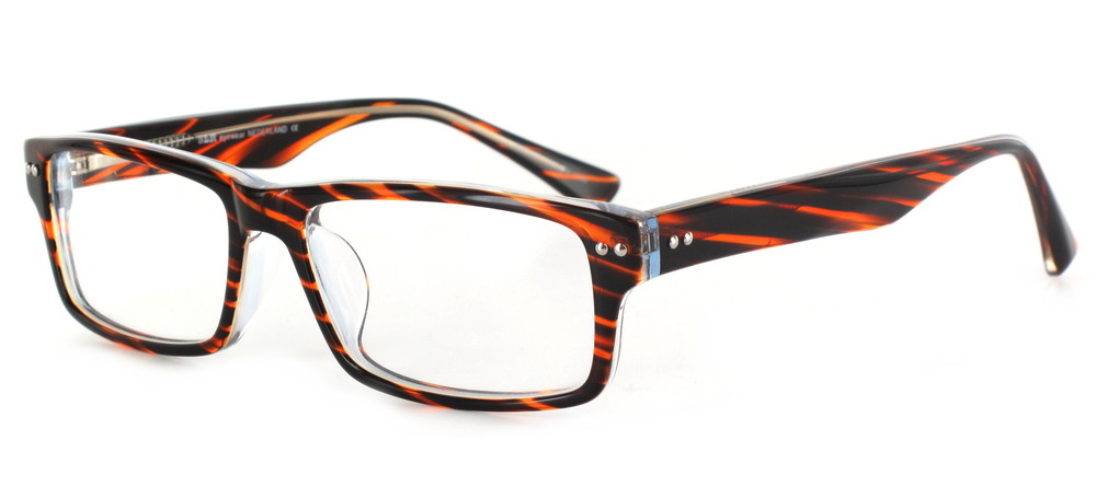 Lunettes � verres progressifs Tilburg Marron vein� d'ambre,  cristal