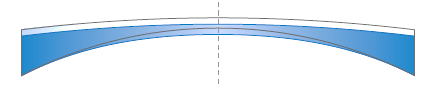 Verre pour oeil myope