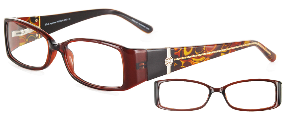 lunettes de vue ExperOptic Ludmila Caramel chocolat et mordoree