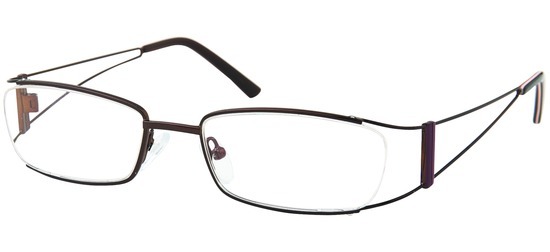 lunettes de vue ExperOptic Elise Cafe et Violette