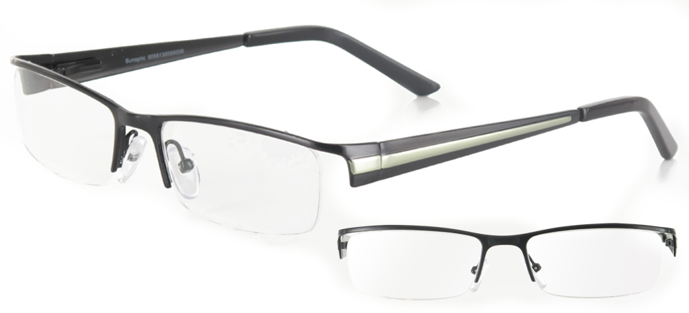 lunettes de vue ExperOptic Oslo Noir Vert