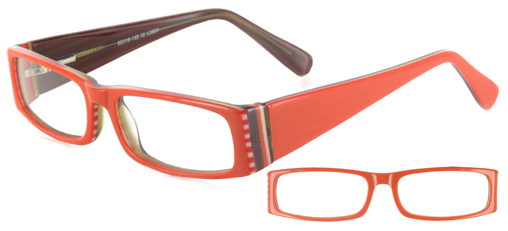 lunettes de vue ExperOptic Corcovado Orange et marron clair