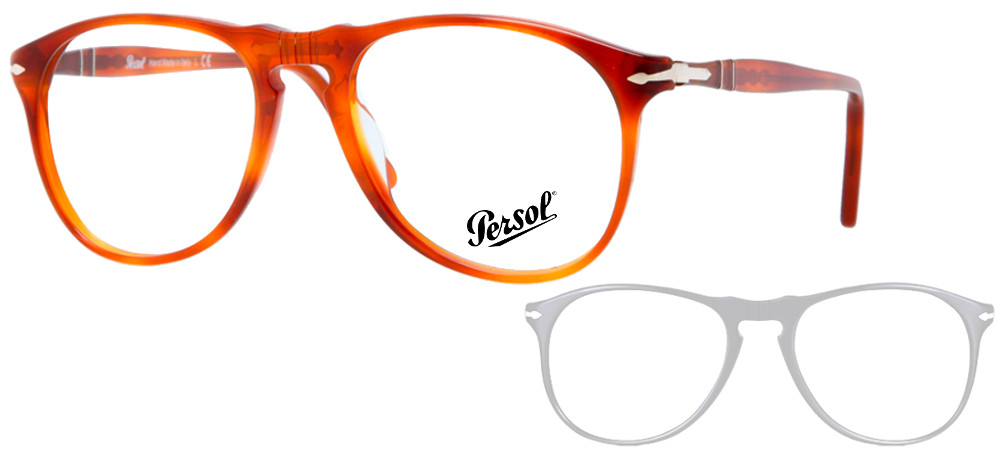 lunettes de vue Persol PO9649V 96 Havane clair