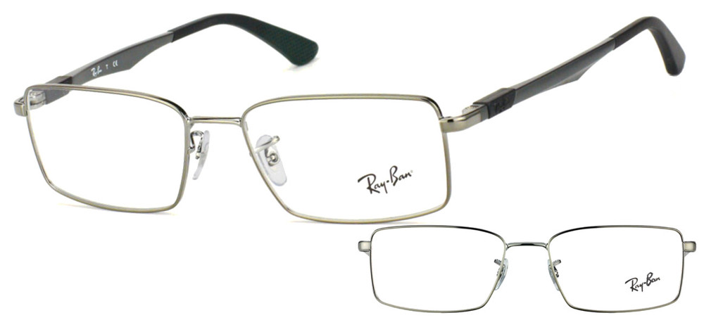 lunettes de vue Ray-Ban RX6275 2502 Gun brillant et gris