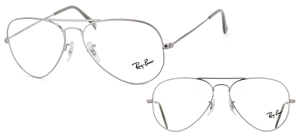 lunettes de vue Ray-Ban Aviator RX6489-2501 Argent