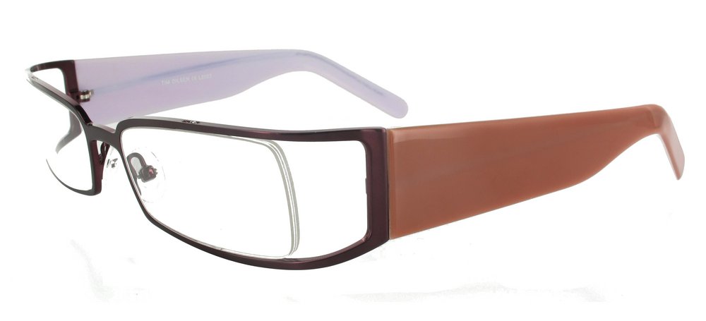 lunettes de vue ExperOptic Ombrelle Marron et Rose