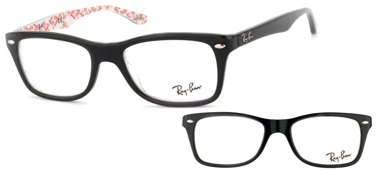 lunettes de vue Ray-Ban RX5228-5014 Noir sur texture