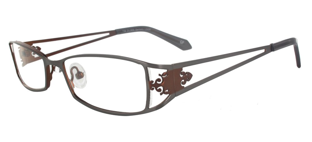 lunettes de vue ExperOptic Antoinette Marron et gris