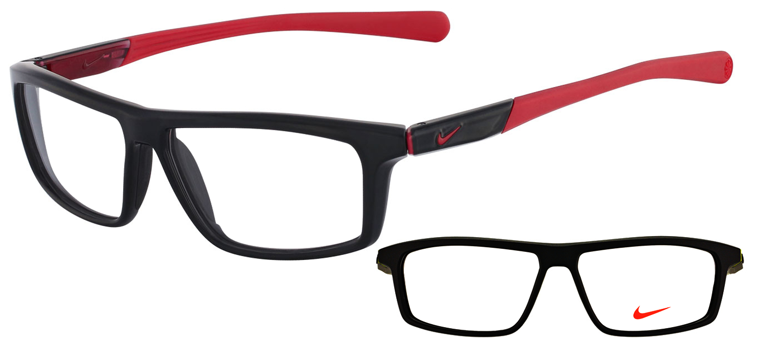 lunettes de vue Nike NI7085-001 Noir rouge