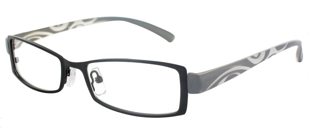 lunettes de vue ExperOptic Tattoo Noir Gris souris