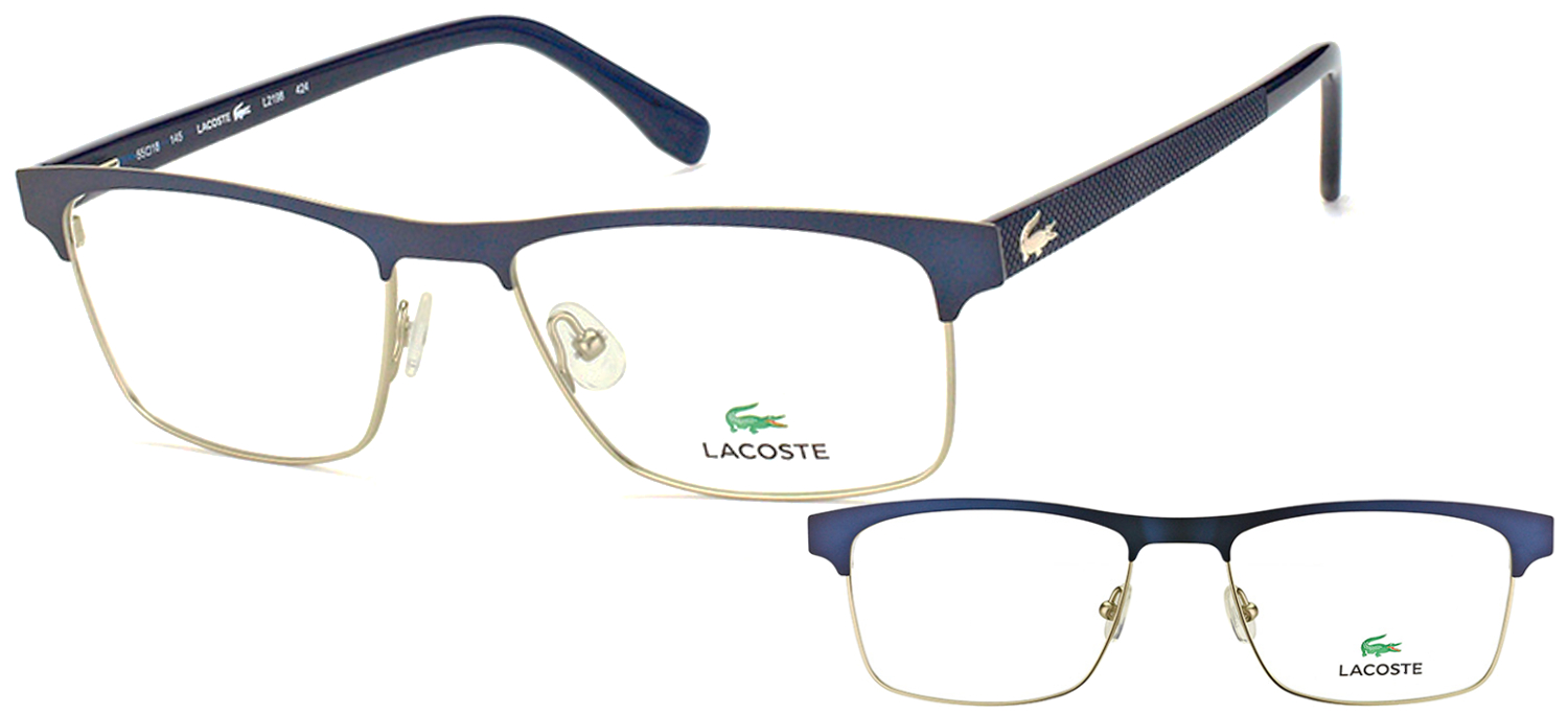 lunettes de vue Lacoste L2198-424 Bleu mat