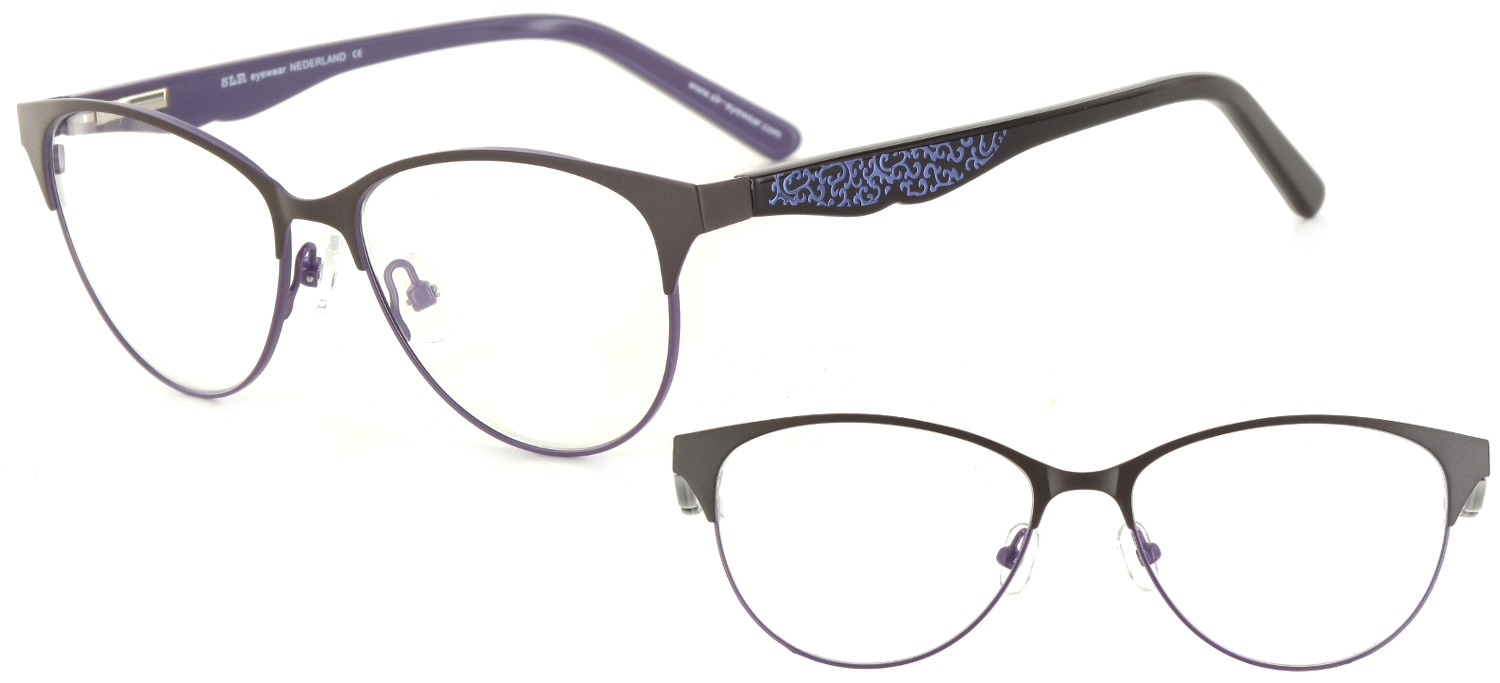 lunettes de vue ExperOptic Katryn Noir violet