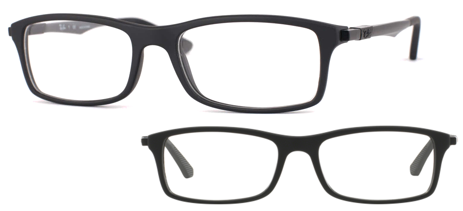 lunettes de vue Ray-Ban RX7017-5196 Noir mat