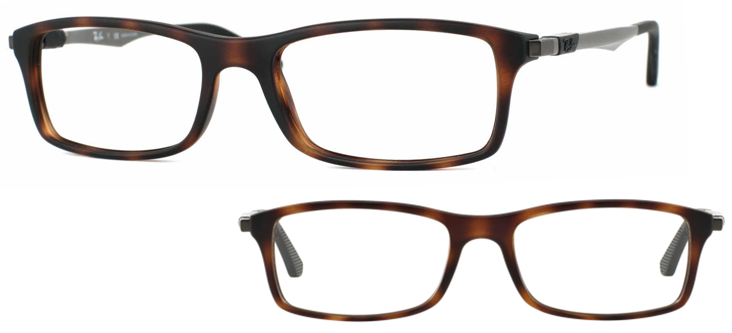 lunettes de vue Ray-Ban RX7017-5200 Havane mat