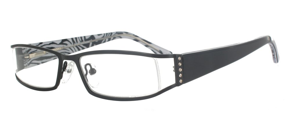 lunettes de vue ExperOptic Maissa Noir Blanc