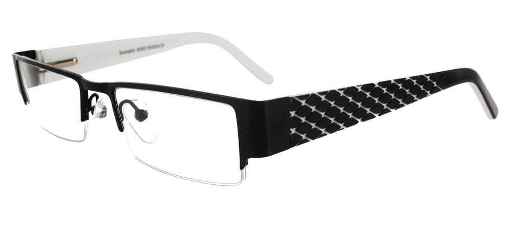 lunettes de vue ExperOptic Kirgili Noir et Blanc