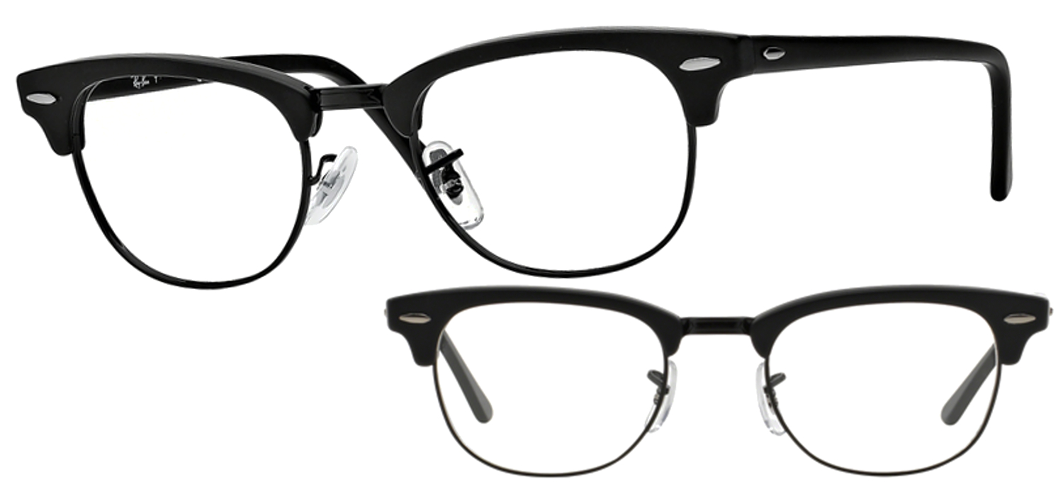 lunettes de vue Ray-Ban RX5154-2077 Noir mat Clubmaster