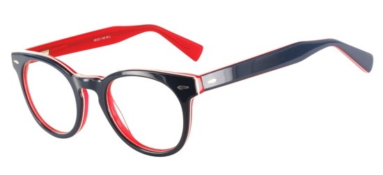 lunettes de vue ExperOptic Passy Bleu rouge