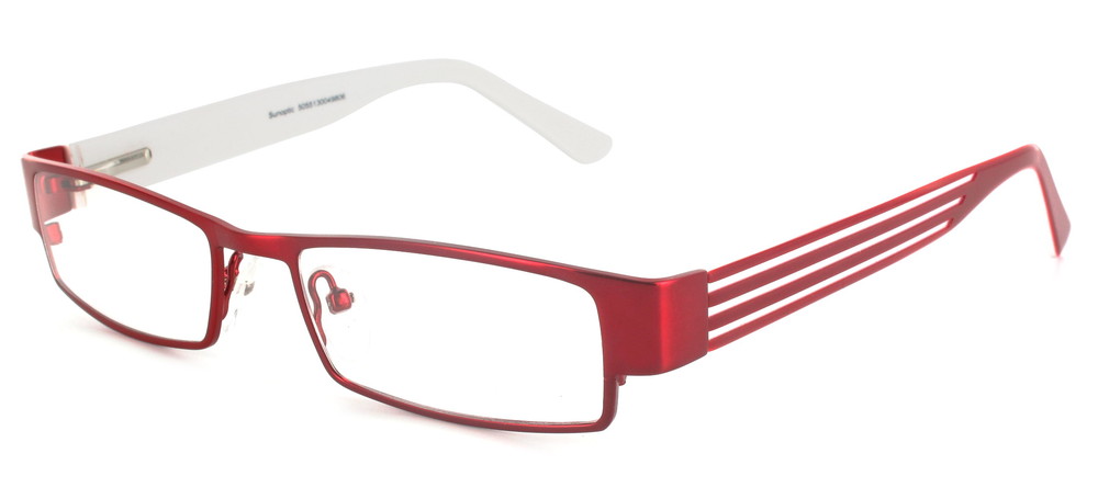 lunettes de vue ExperOptic London Bourgogne Blanc