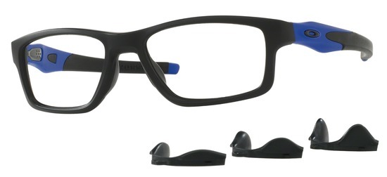 lunettes de vue Oakley OX8090-09 T55 Crosslink Trubridge Noir Cobalt