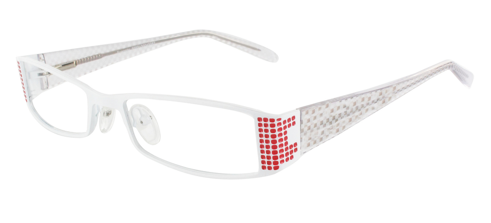 lunettes de vue ExperOptic Ibiza Blanc Rouge