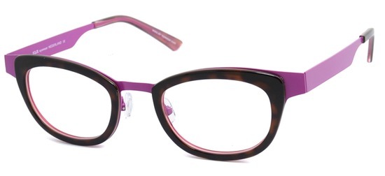 lunettes de vue ExperOptic Rubelle Mauve Ecaille