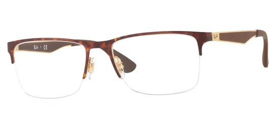 lunettes de vue Ray-Ban RX6335-2917 Havane Or