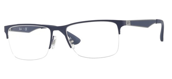 lunettes de vue Ray-Ban RX6335-2947 Bleu et Gris