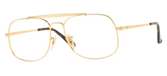 lunettes de vue Ray-Ban RX6389-2500 Or The General