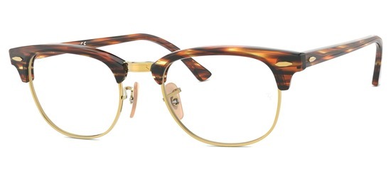 lunettes de vue Ray-Ban RX5154-5751 Marron Beige Clubmaster